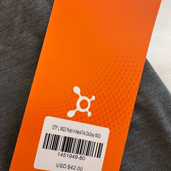 New with tags orange theory fitness v-neck tank XS - Picture 7 of 7